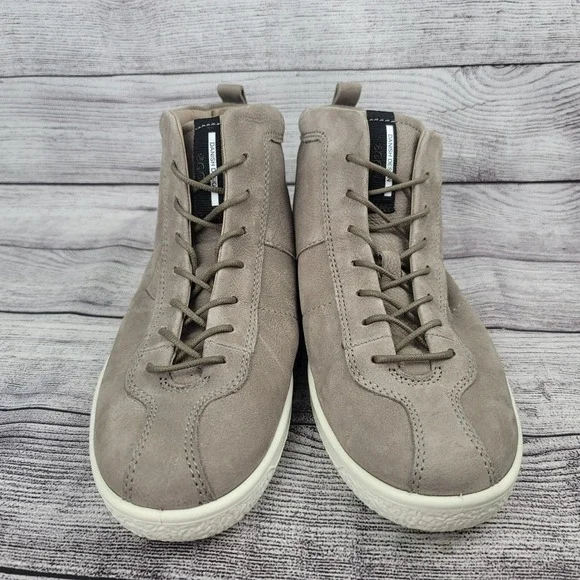 ECCO Women's Hi-Top Trainers Gray Size 40 EU 9-9.5 US - Picture 2 of 6